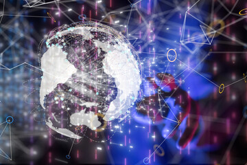 conference Digital Network and data concept 3d