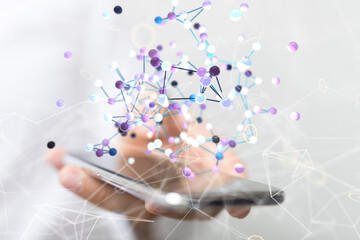 conference Digital Network and data concept 3d