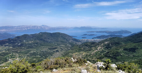 Fototapeta na wymiar Inselarchipel auf Lefkas in Griechenland