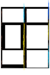 Medium format color film frame. Blank large format blank film negative or picture frame, free photo...