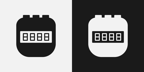 Stopwatch basic vector shape icon