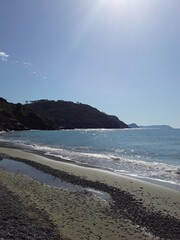 beach in the morning
