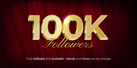 Thank you 100k followers and subscribers template