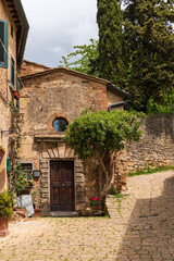 Fototapeta na wymiar Tiny Old House In Volterra