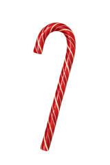 Sweet Christmas candy cane isolated on white background