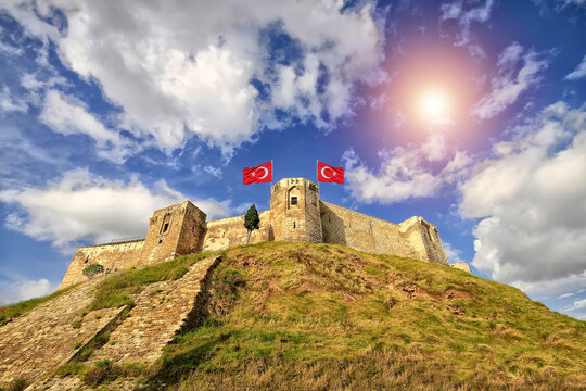 Gaziantep castle or Kalesi in Gaziantep, Turkey