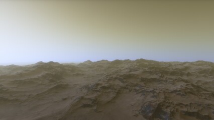 Deserted alien planet
