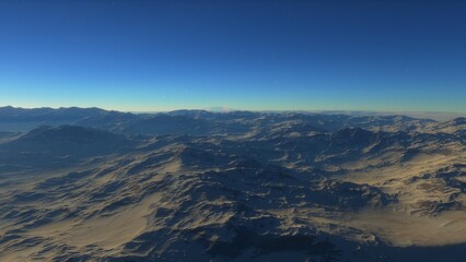 Deserted alien planet
