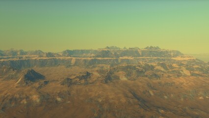 Deserted alien planet

