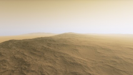 Deserted alien planet
