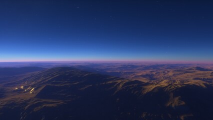 Deserted alien planet
