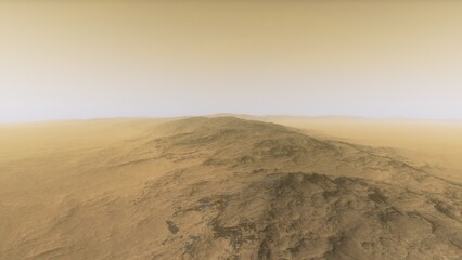 3D fictional space scene
