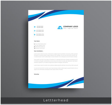 Modern Creative & Clean business style letterhead bundle of your corporate project design.set to print with vector & illustration. corporate letterhead bundle.