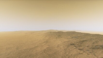 3D fictional space scene
