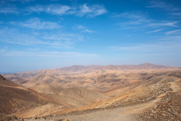 Naklejka premium View of Betancuria mountains Fuerteventura Canary Islands Spain