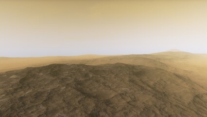 3D fictional space scene
