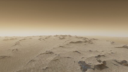 3D fictional space scene
