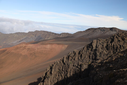 Haleakala Summit Crater, volcanic landscape on island