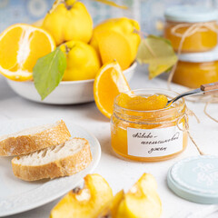 homemade orange quince jam