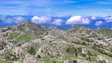Fototapeta na wymiar Sierra del Sueve mountains, Caravia, Colunga and Parres municipalities, Asturias, Spain
