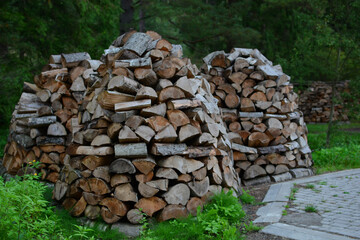 Firewood stacked in a pile

