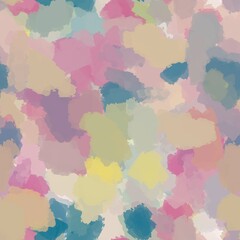 Abstract brush strokes with different colors, different shapes and textures. Seamless pattern