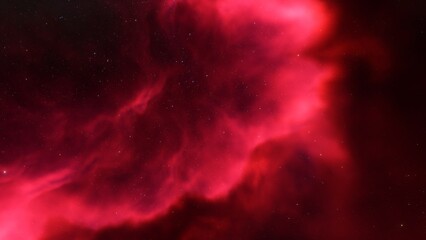 colorful space background with stars, nebula gas cloud in deep outer space, science fiction illustrarion 3d render