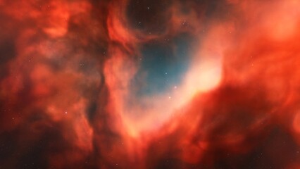 nebula gas cloud in deep outer space
