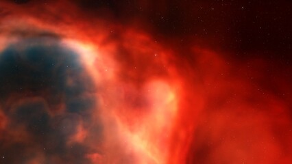 nebula gas cloud in deep outer space
