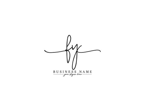 Luxury FY Logo, Signature Fy Logo Letter Vector Icon Design For Your Beauty Shop