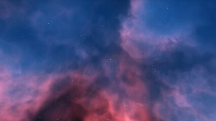 nebula gas cloud in deep outer space
