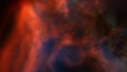 nebula gas cloud in deep outer space
