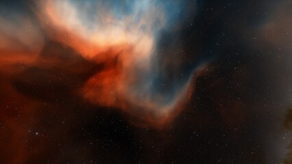 nebula gas cloud in deep outer space
