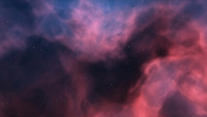 nebula gas cloud in deep outer space
