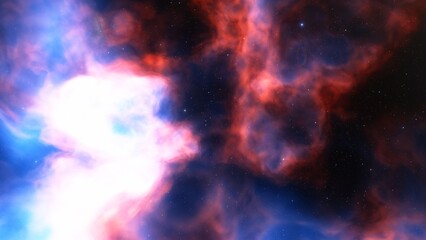 Naklejka premium nebula gas cloud in deep outer space 