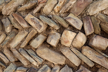 old sandstone wall masonry background
