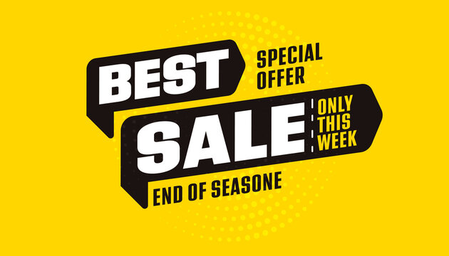Sale Sticker With Best Special Offer