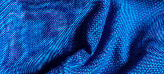 Blue Fabric Texture scan .blue fabric cloth background texture