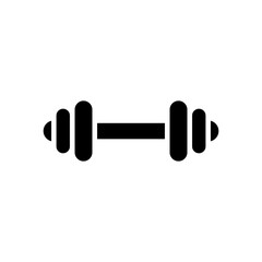 Dumbbell icon flat style trendy stylist simple