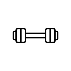 Dumbbell icon flat style trendy stylist simple