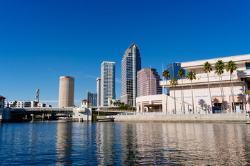 Beautiful Tampa downtown and Tampa bay landscape