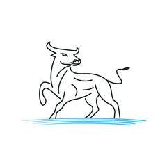Cow silhouette icon
