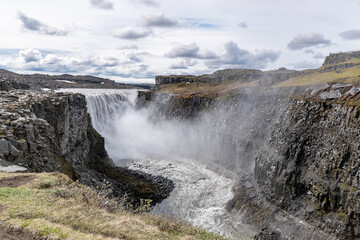The waterfall Dettifoss in northern Iceland
