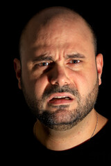 Fototapeta premium broken heart facial expression closeup photo