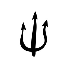 Ukraine coat of arms, patriotic seal, national emblem. Simple icon, sign of Ukrainian country ethnic, symbol of independent republic. Isolated. Vector illustration