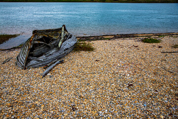 Wrecked Boat on Chesil Beach