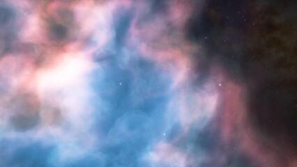 Fototapeta premium Space of night sky with cloud and stars 