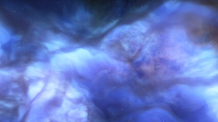 Space of night sky with cloud and stars
