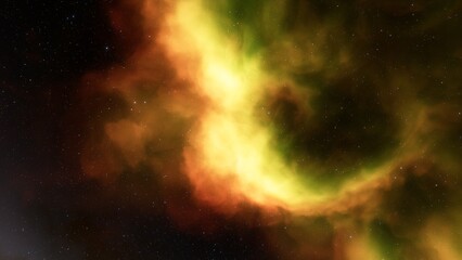 Space of night sky with cloud and stars
