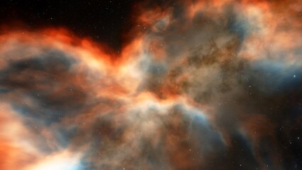 Universe filled with stars, nebula and galaxy
